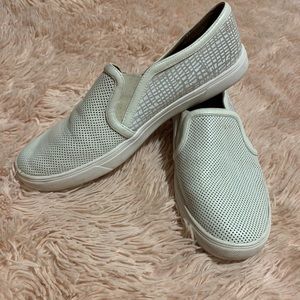 Designer Genuine Leather Light Grey Slip On Shoes